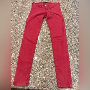 Vibrant Red Skinny‎ Women's Jeans